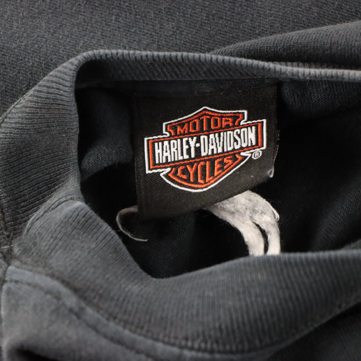 Vintage HARLEY DAVIDSON Y2K 'Wanted' Flame Skull Long Sleeve Motorcycle T-Shirt (XL) Vintage Sole Melbourne