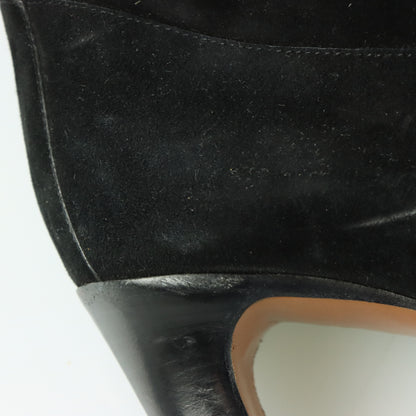 CHLOE Suede Black Heeled Italy Made Calf Boots (36.5)