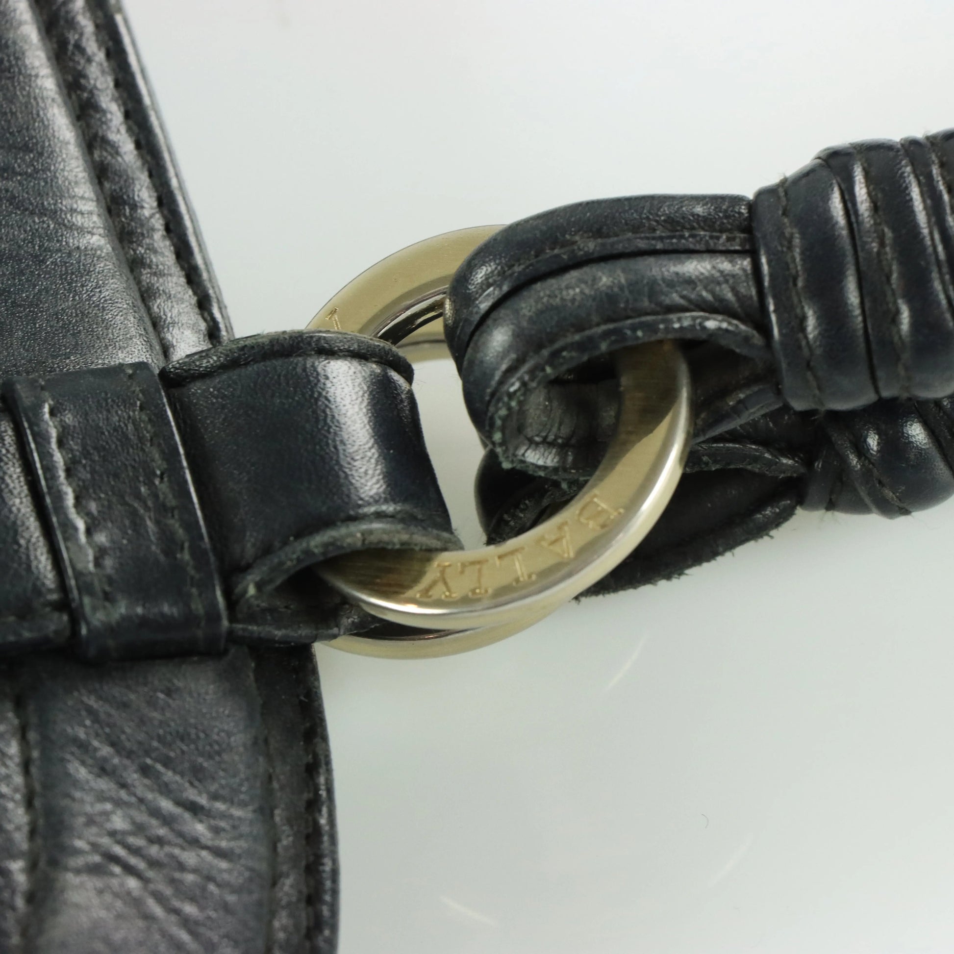 BALLY 'Lailan' Italy Made Genuine Leather Black Shoulder Bag - Vintage Sole Melbourne