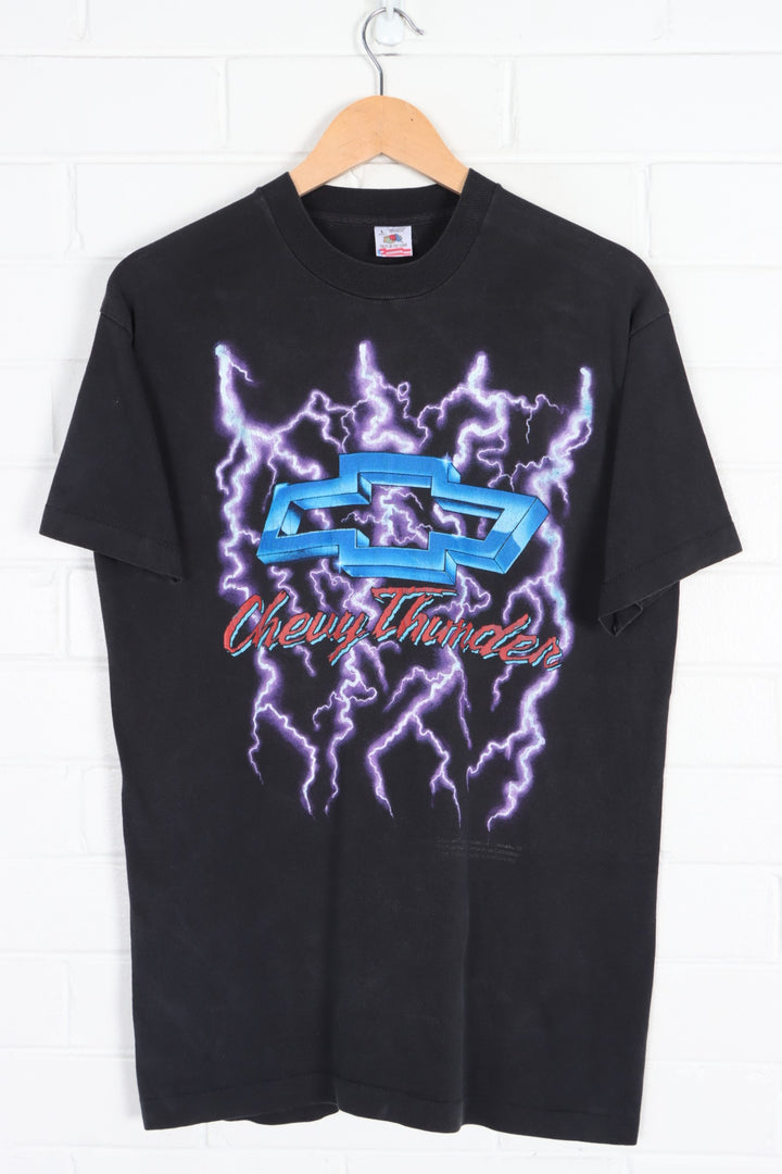 Chevrolet Chevy Lightening Thunder Single Stitch T-Shirt USA Made (L)