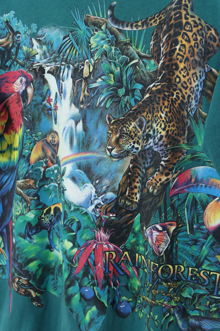 HABITAT Tropical Rainforest Animals USA Made T-Shirt (M)