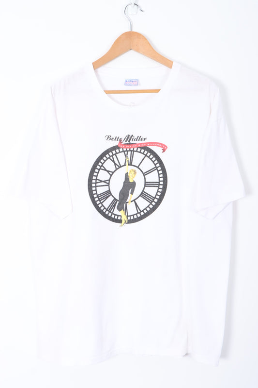 Better Midler 90s 'The Devine Miss Millennium' Single Stitch T-Shirt (XL)