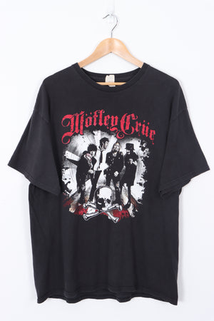 MOTLEY CRUE TOUR Black Music Band T-Shirt (XL)