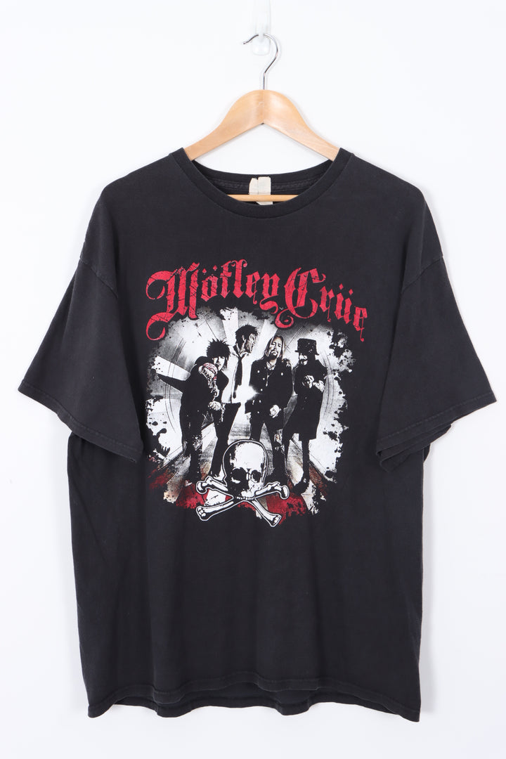 MOTLEY CRUE TOUR Black Music Band T-Shirt (XL)