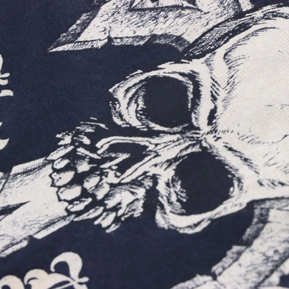 Vintage AFFLICTION Y2K Skull Wing Shimmer Print Grunge USA Made Distressed T-Shirt (XL)