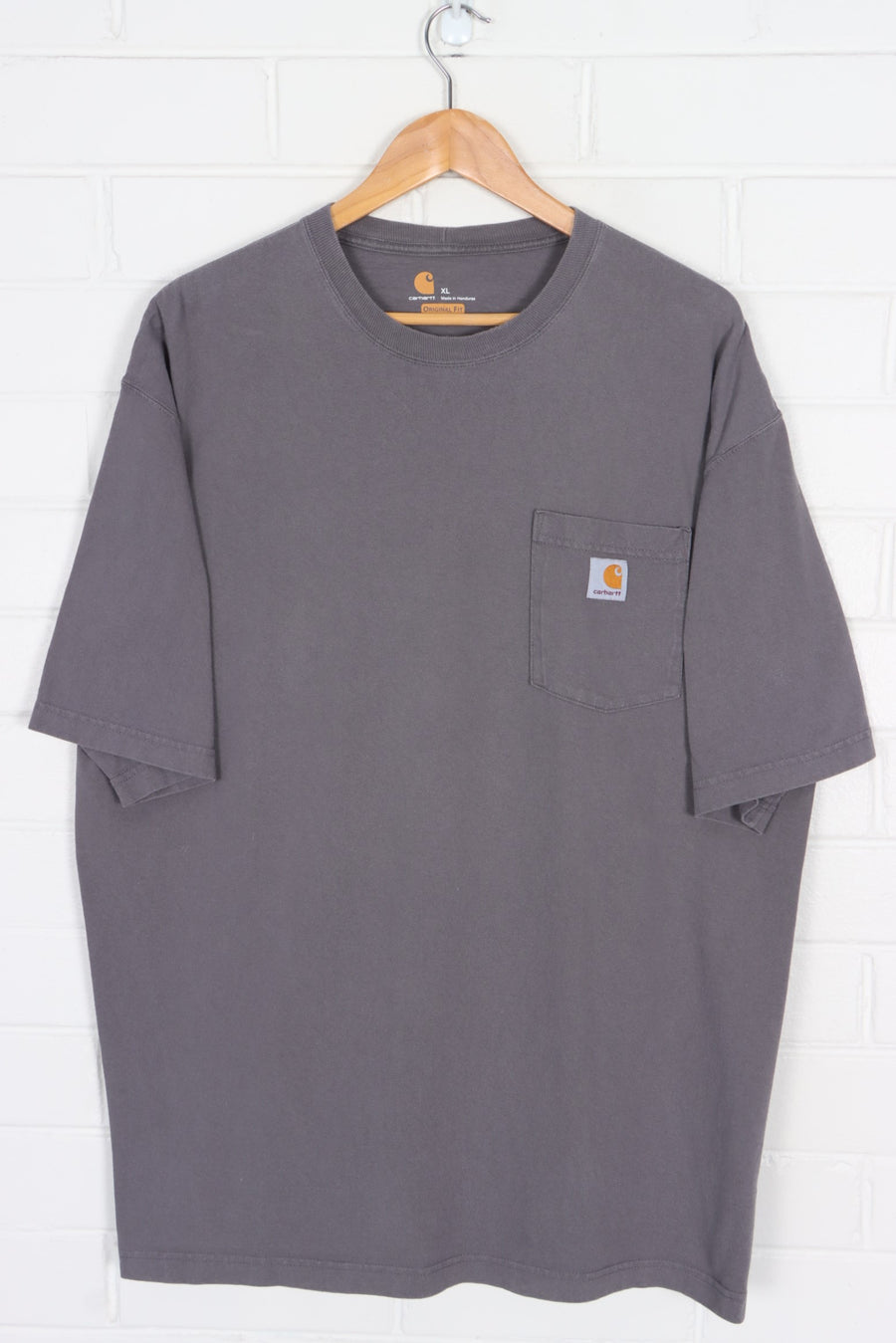 CARHARTT Grey 'Original Fit' Front Pocket T-Shirt (XXL)