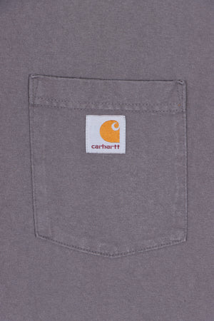 CARHARTT Grey 'Original Fit' Front Pocket T-Shirt (XXL)