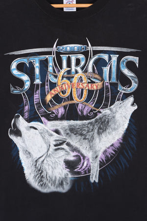 STURGIS 60th Anniversary Howling Wolves T-Shirt (XXL)