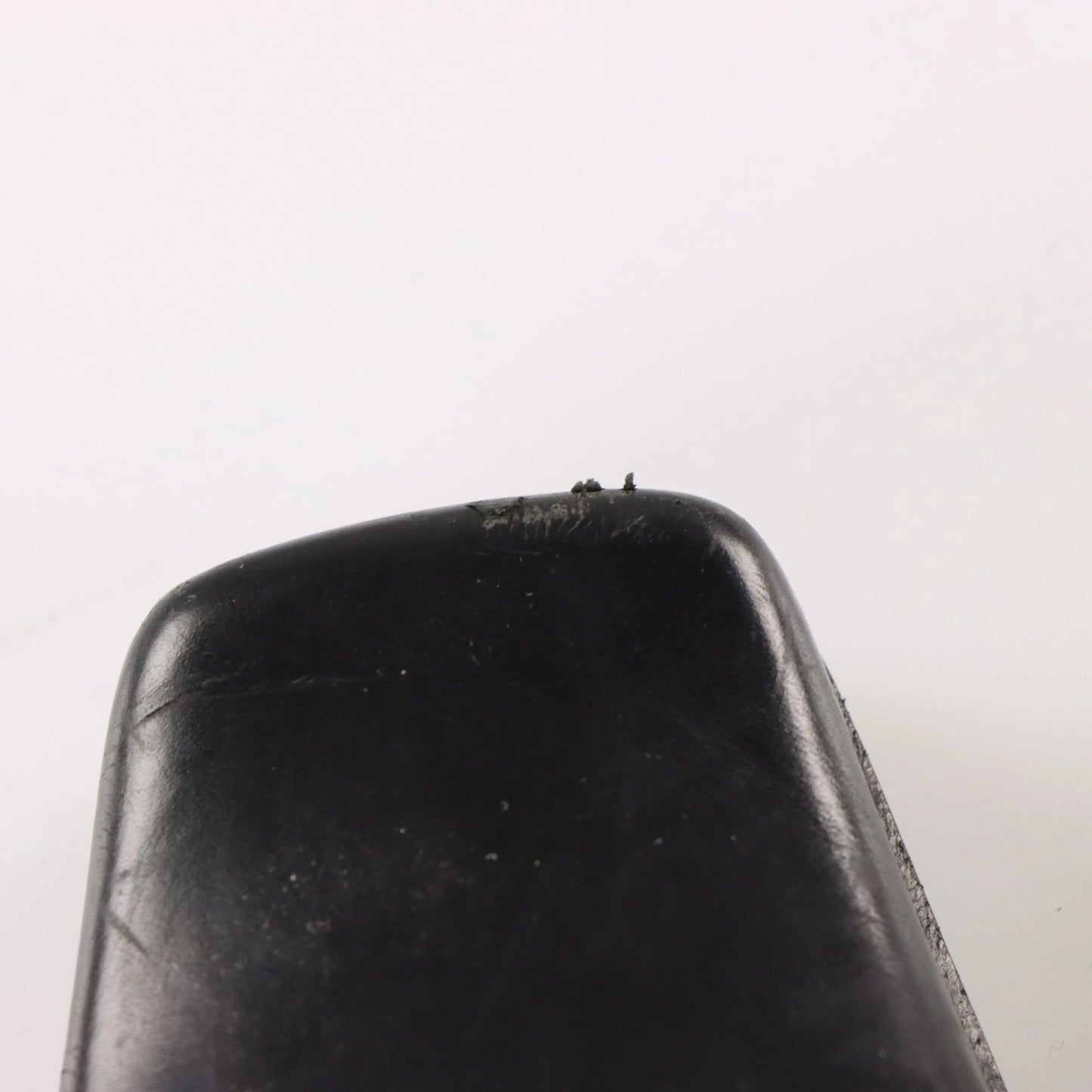 PRADA Mirror Heel Square Toe Black Leather Mule Heels (39.5) - Vintage Sole Melbourne