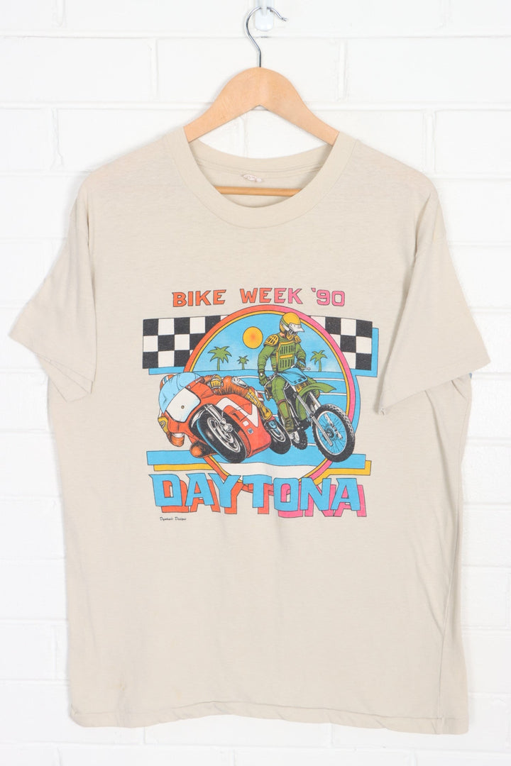Daytona Bike Week 1990 Single Stitch T-Shirt (L)