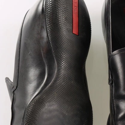 PRADA Sport Slip On Black Leather Loafers (Men's 9.5) - Vintage Sole Melbourne