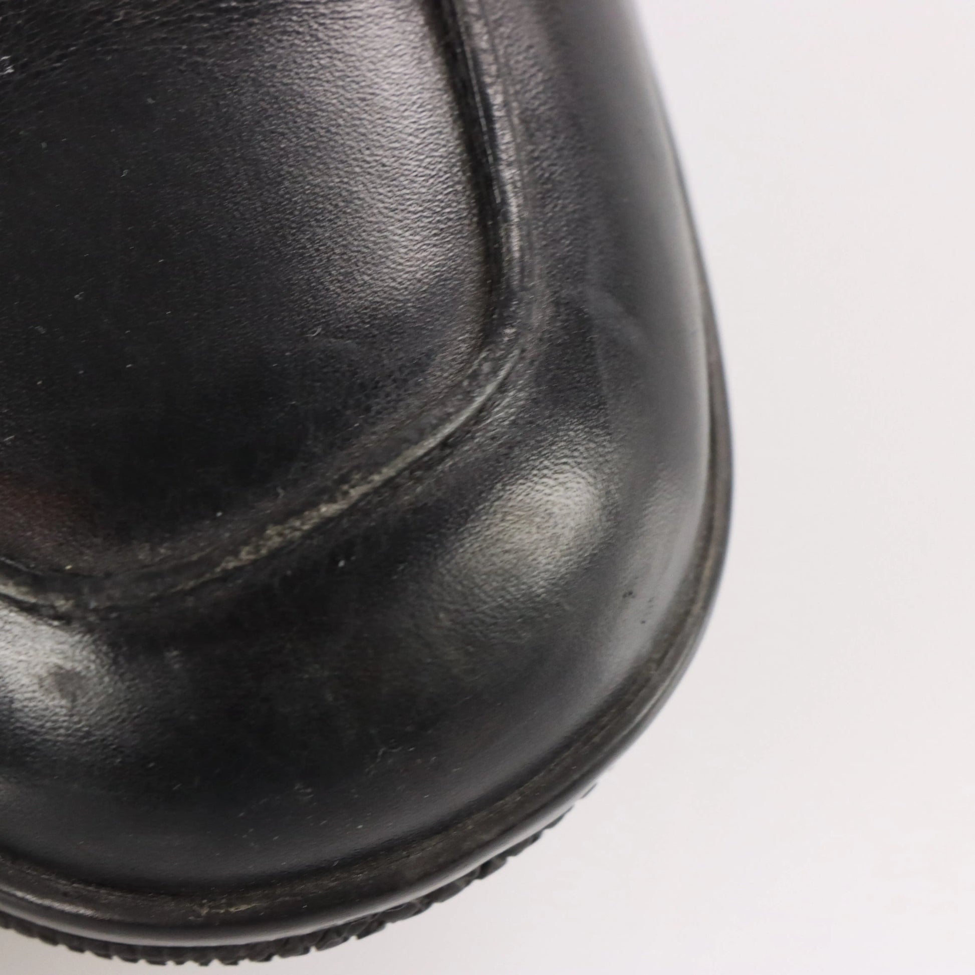 PRADA Sport Slip On Black Leather Loafers (Men's 9.5) - Vintage Sole Melbourne