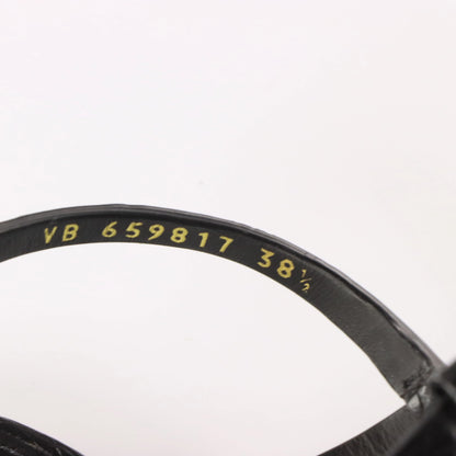 SAINT LAURENT YSL 'Cassandra' Croc Thong Logo Sandals (38.5) - Vintage Sole Melbourne