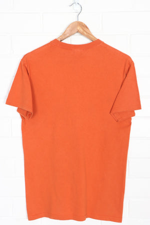NIKE Swoosh Logo Orange Crewneck T-Shirt (S)