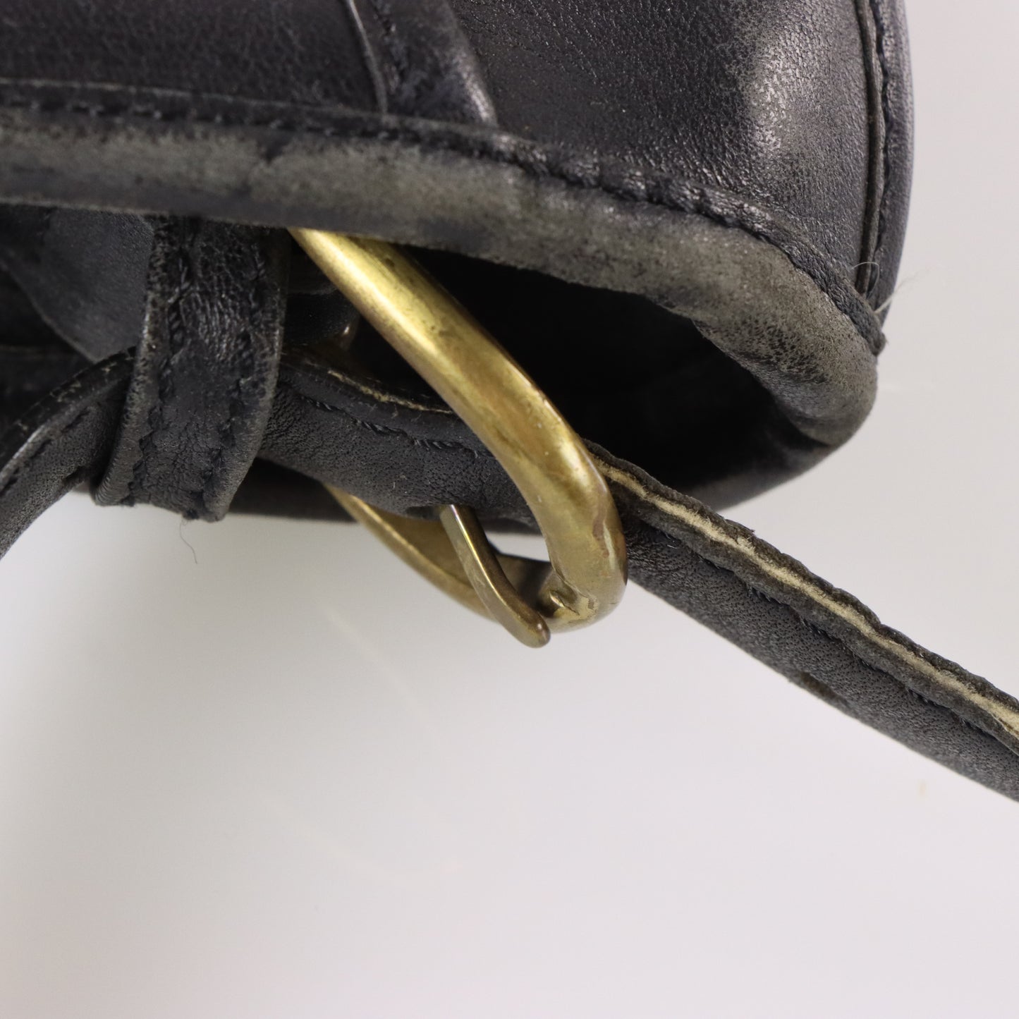 REPLICA Coach Korea Made Black Leather Satchel Bag