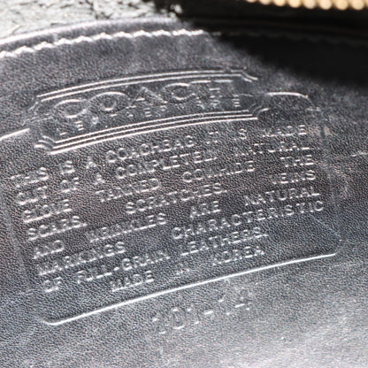 REPLICA Coach Korea Made Black Leather Satchel Bag