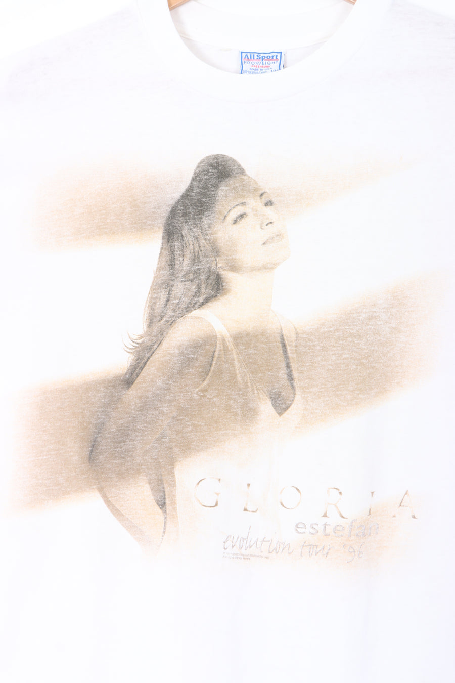 Gloria Estefan 1996 Evolution Tour Front Back T-Shirt USA Made (L)