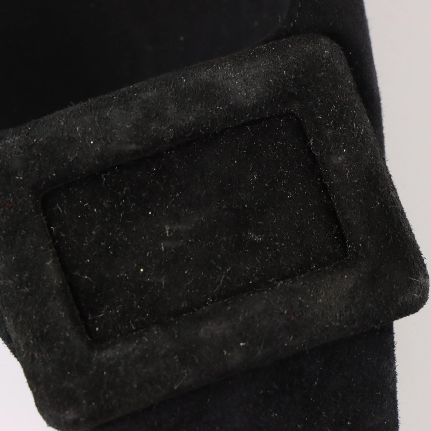 ROGER VIVIER Suede Geometric Italy Made Black Pump Heels (38.5) - Vintage Sole Melbourne