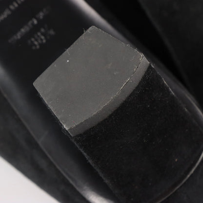 ROGER VIVIER Suede Geometric Italy Made Black Pump Heels (38.5) - Vintage Sole Melbourne