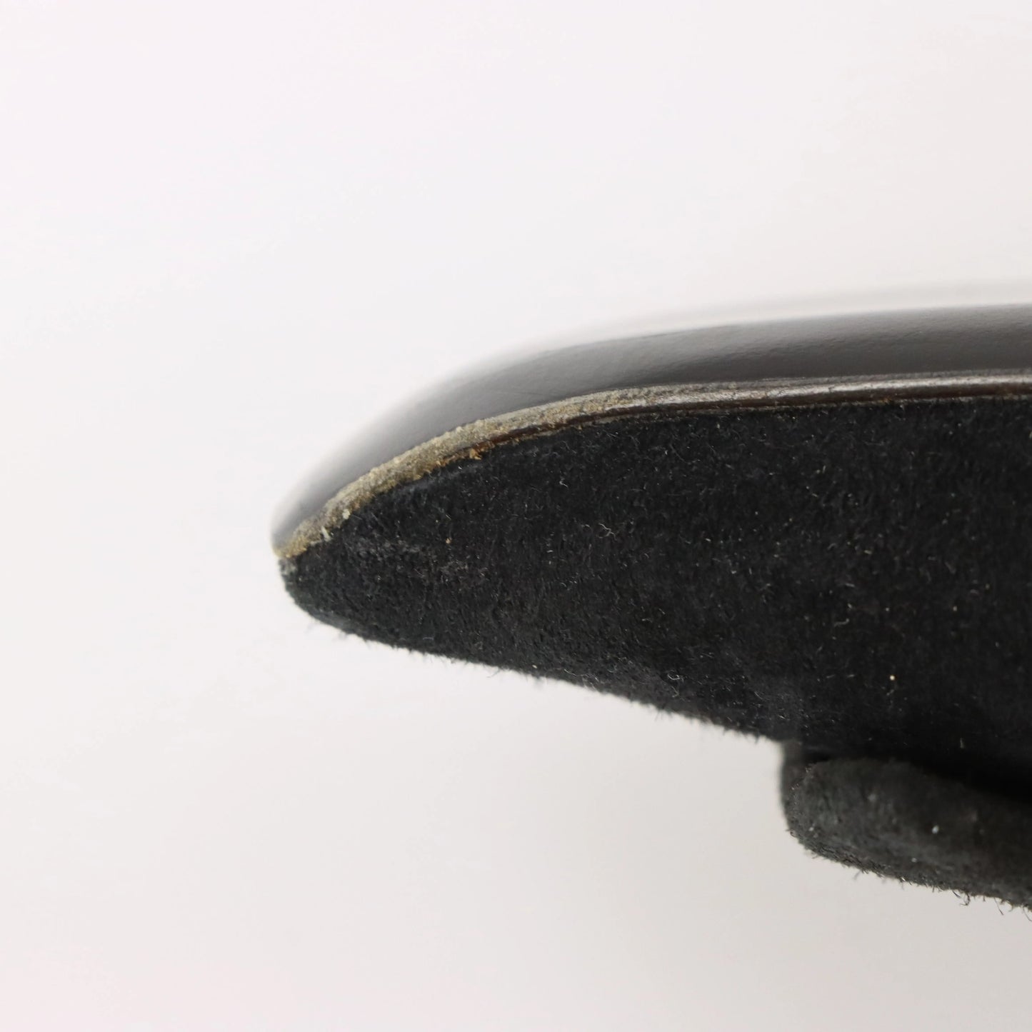 ROGER VIVIER Suede Geometric Italy Made Black Pump Heels (38.5) - Vintage Sole Melbourne