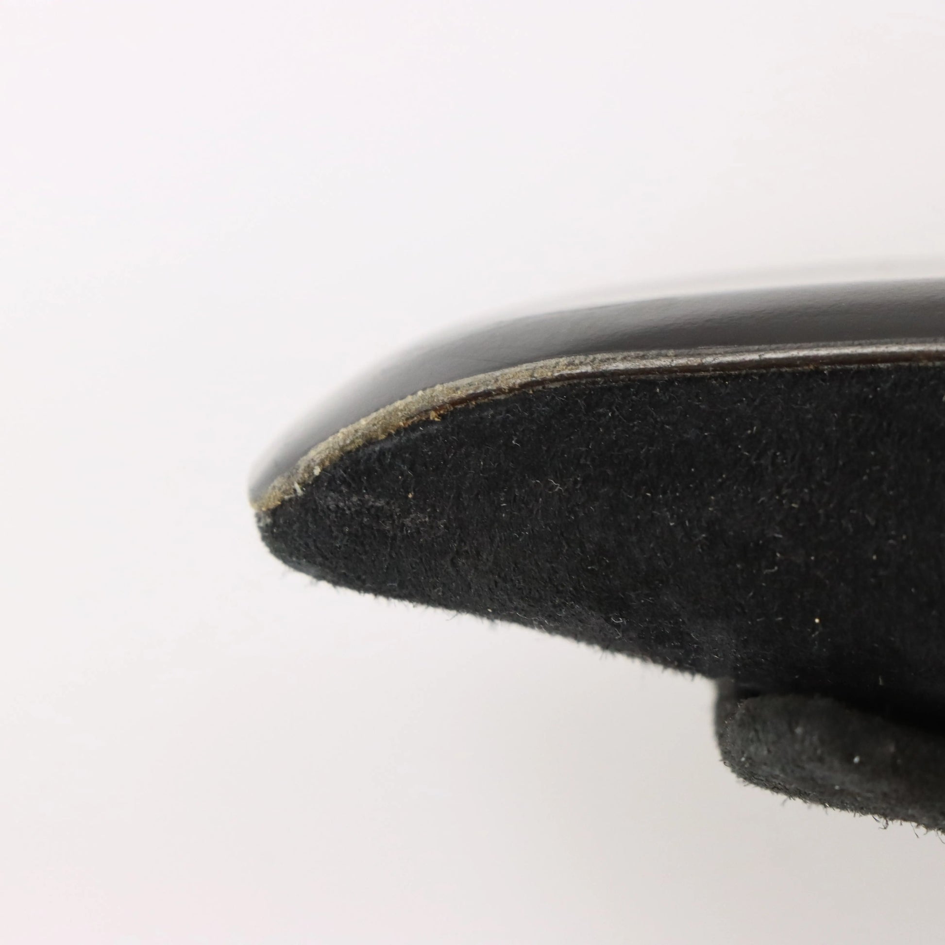 ROGER VIVIER Suede Geometric Italy Made Black Pump Heels (38.5) - Vintage Sole Melbourne