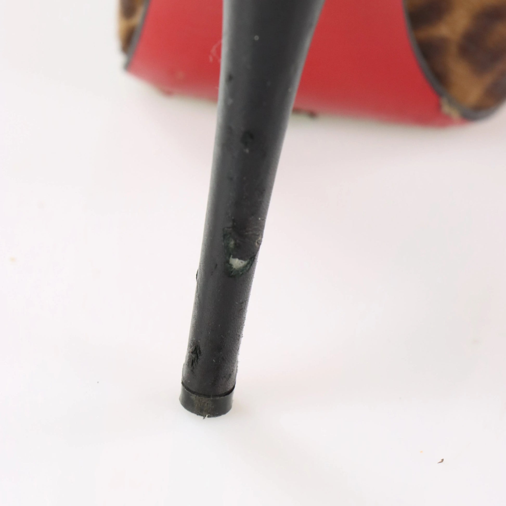 CHRISTIAN LOUBOUTIN 'Maggie' Pony Hair Steel Toe Platform Pump Heels (37.5) - Vintage Sole Melbourne