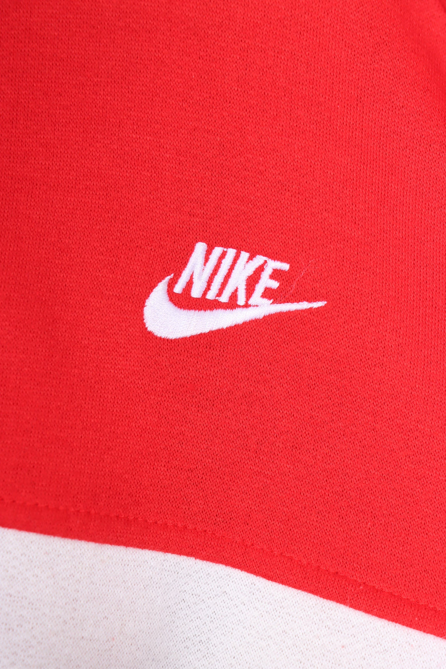 NIKE Red White Grey Colour Block Full Zip Track Jacket (XL)