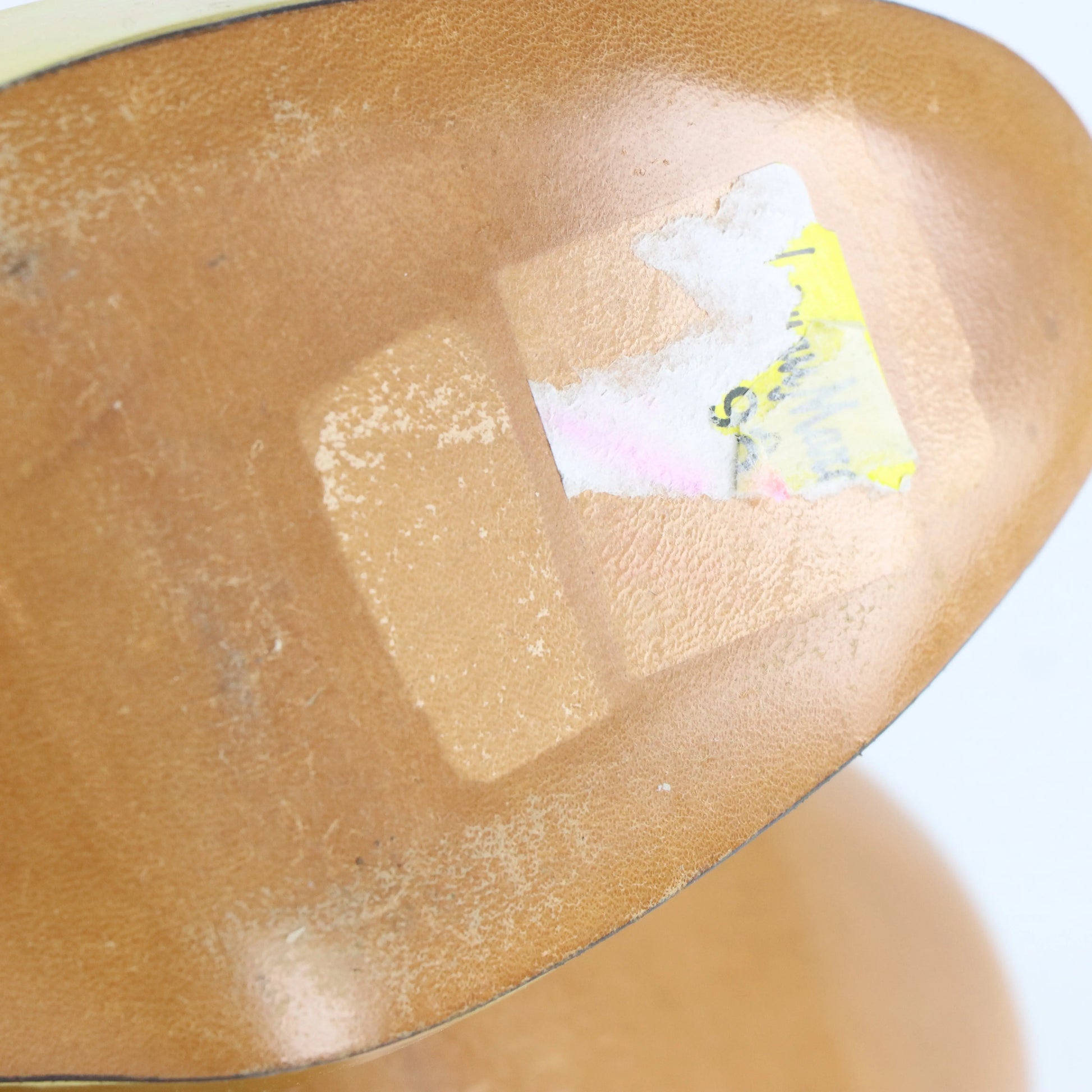 LUCIANO PADOVAN Platform Gold & Black Pump Heels (38.5) *Aubany Vintage Sole Melbourne