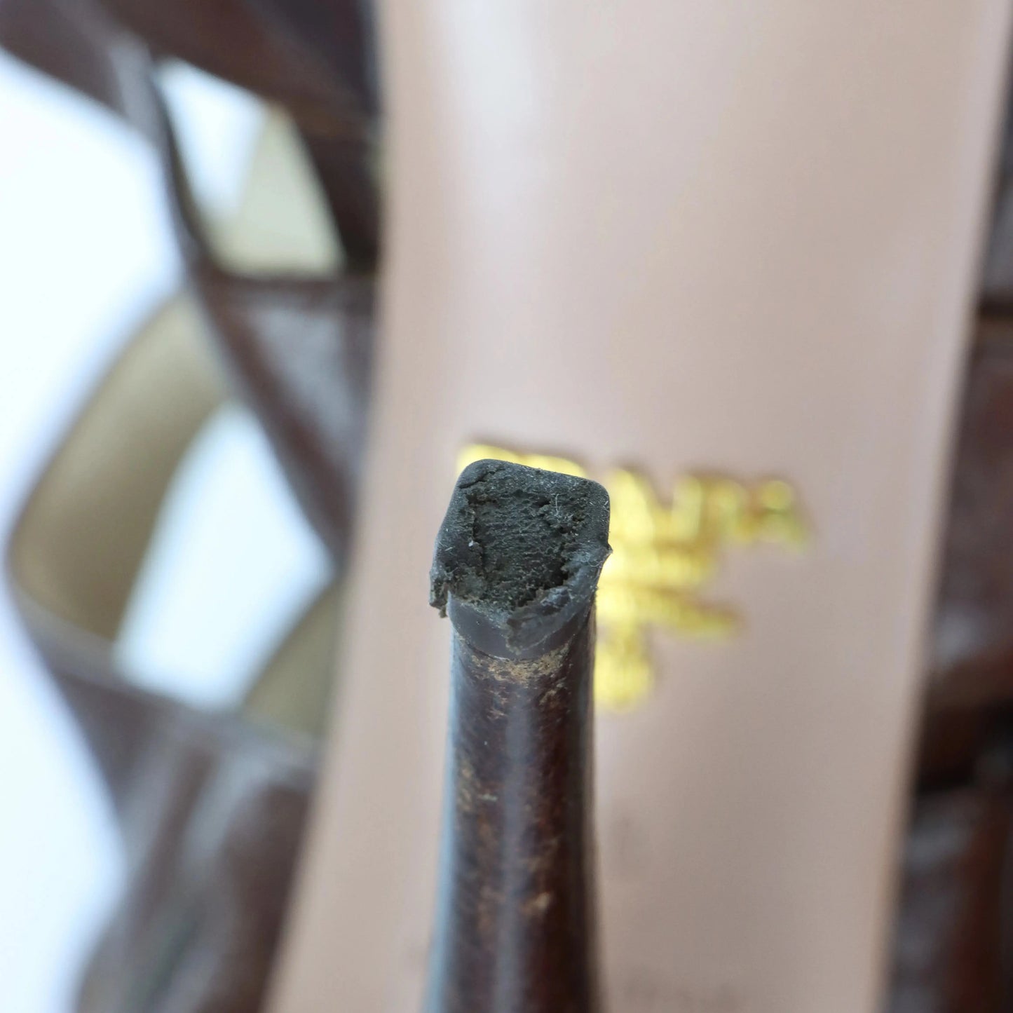 PRADA Caged Platform Brown Italy Made Pump Heels (38) *Aubany Vintage Sole Melbourne