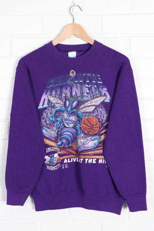 NBA Charlotte Hornets "Alive at the Hive" SALEM Sweatshirt USA Made (S)