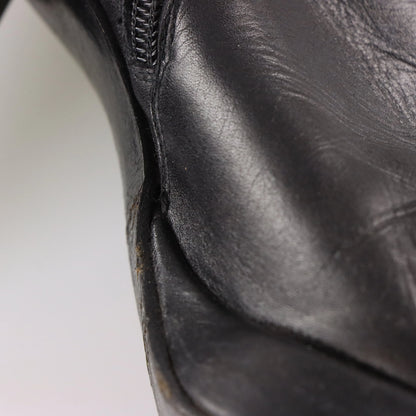 GUESS 90's Platform Square Toe Tall Spain Made Black Boots (7) *Aubany Vintage Sole Melbourne