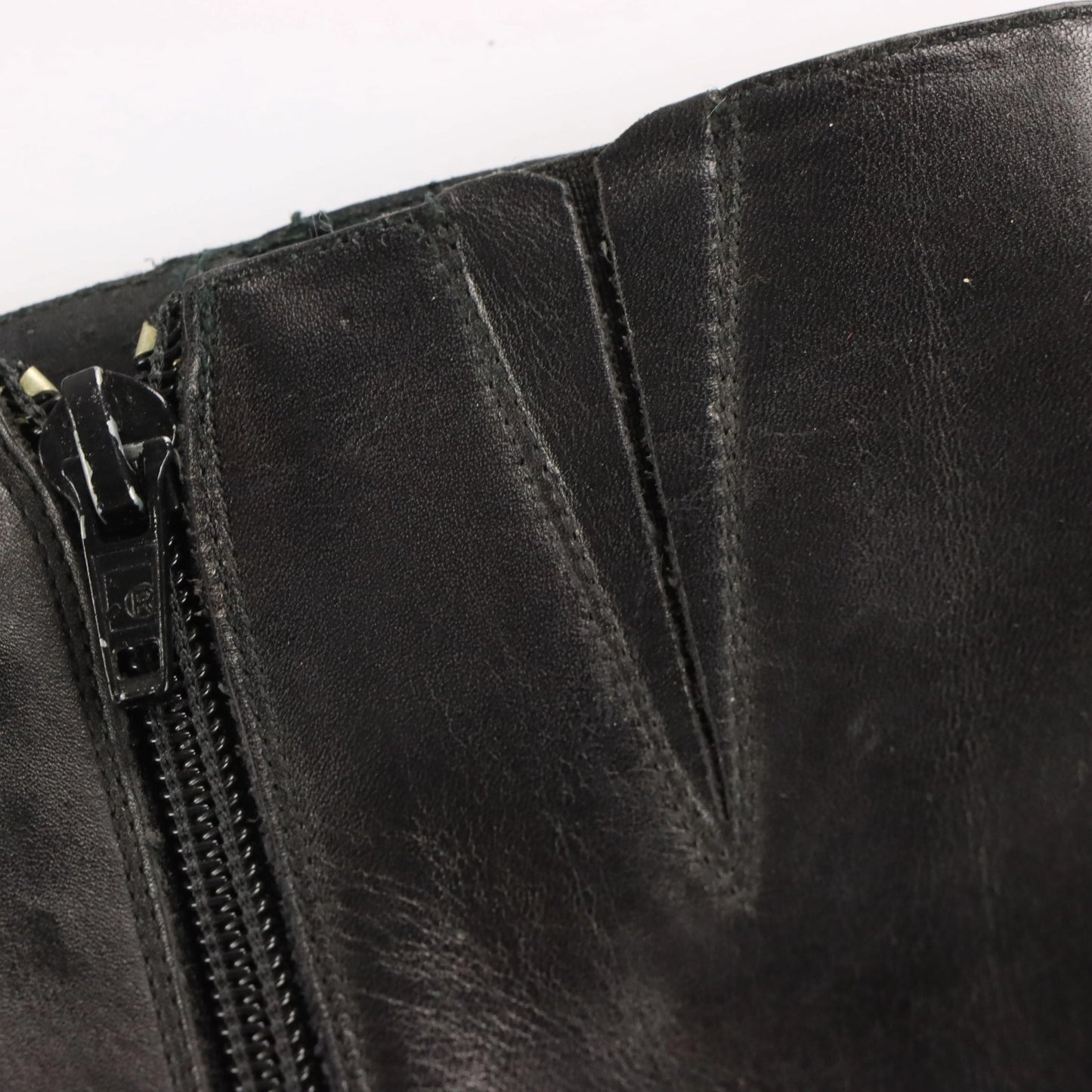 GUESS 90's Platform Square Toe Tall Spain Made Black Boots (7) *Aubany Vintage Sole Melbourne