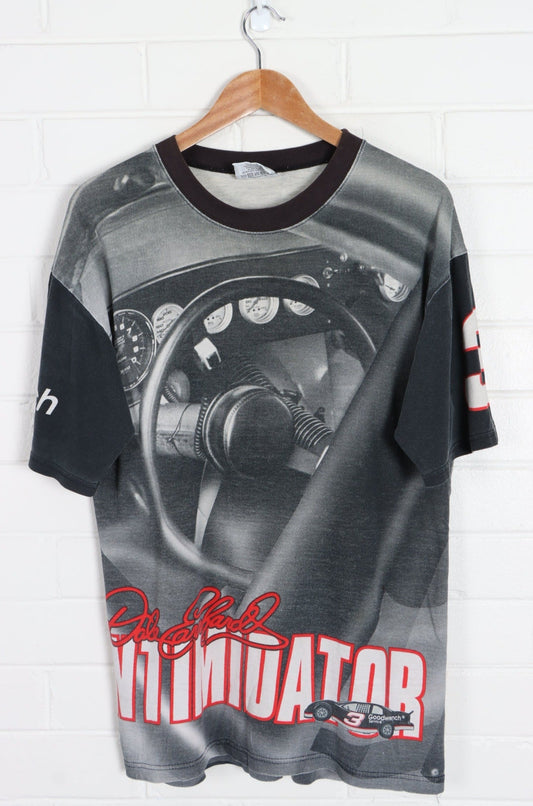 NASCAR Dale Earnhardt #3 "Intimidator" Cockpit All Over T-Shirt USA Made (L)