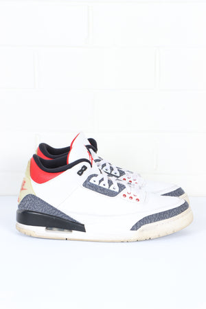 NIKE Air Jordan 3 Retro 'Fire Red Denim' Sneakers (10)