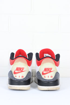 NIKE Air Jordan 3 Retro 'Fire Red Denim' Sneakers (10)