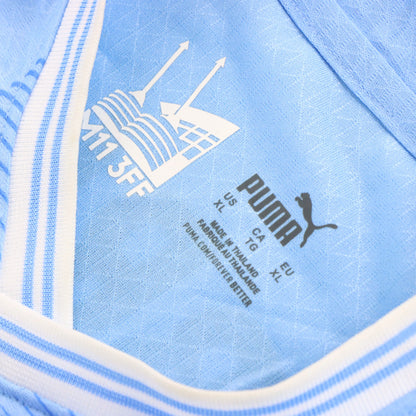Vintage PUMA Manchester City 2023-2024 Home Authentic Ultra Weave Blue Jersey (XL)