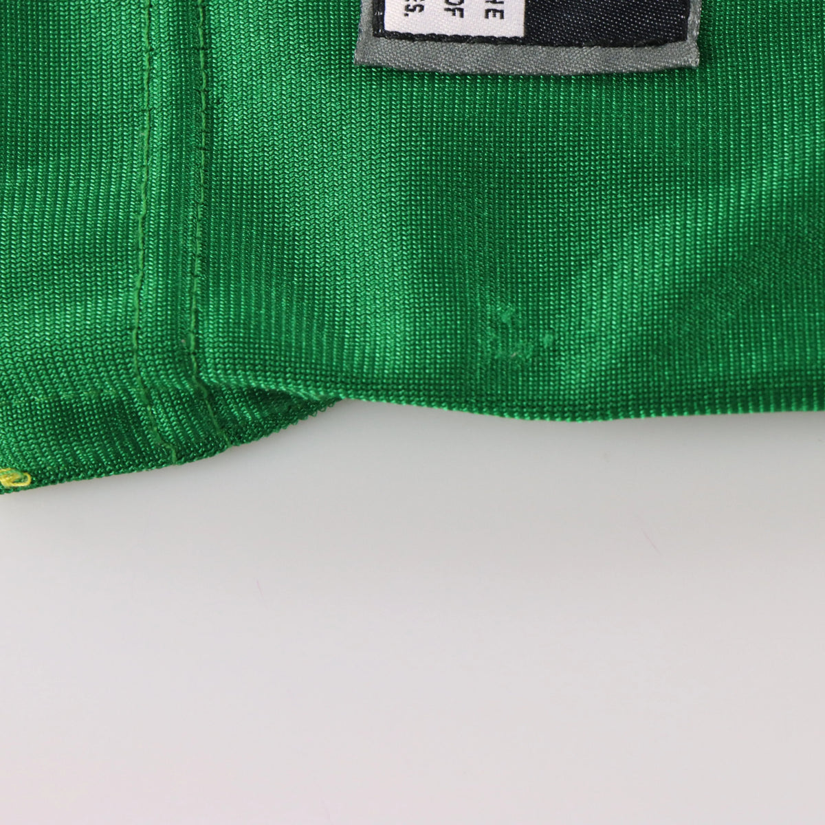 Vintage NIKE Brazil 1997 Goalkeeper Swoosh USA Made Green Long Sleeve Jersey (L)