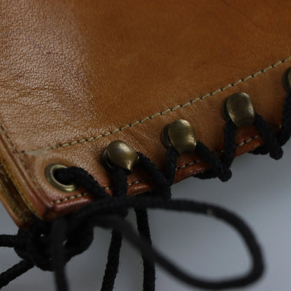 Vintage BORT CARLETON Lace-Up USA Made Tan Riding Boots (7.5) *Aubany - Vintage Sole Melbourne