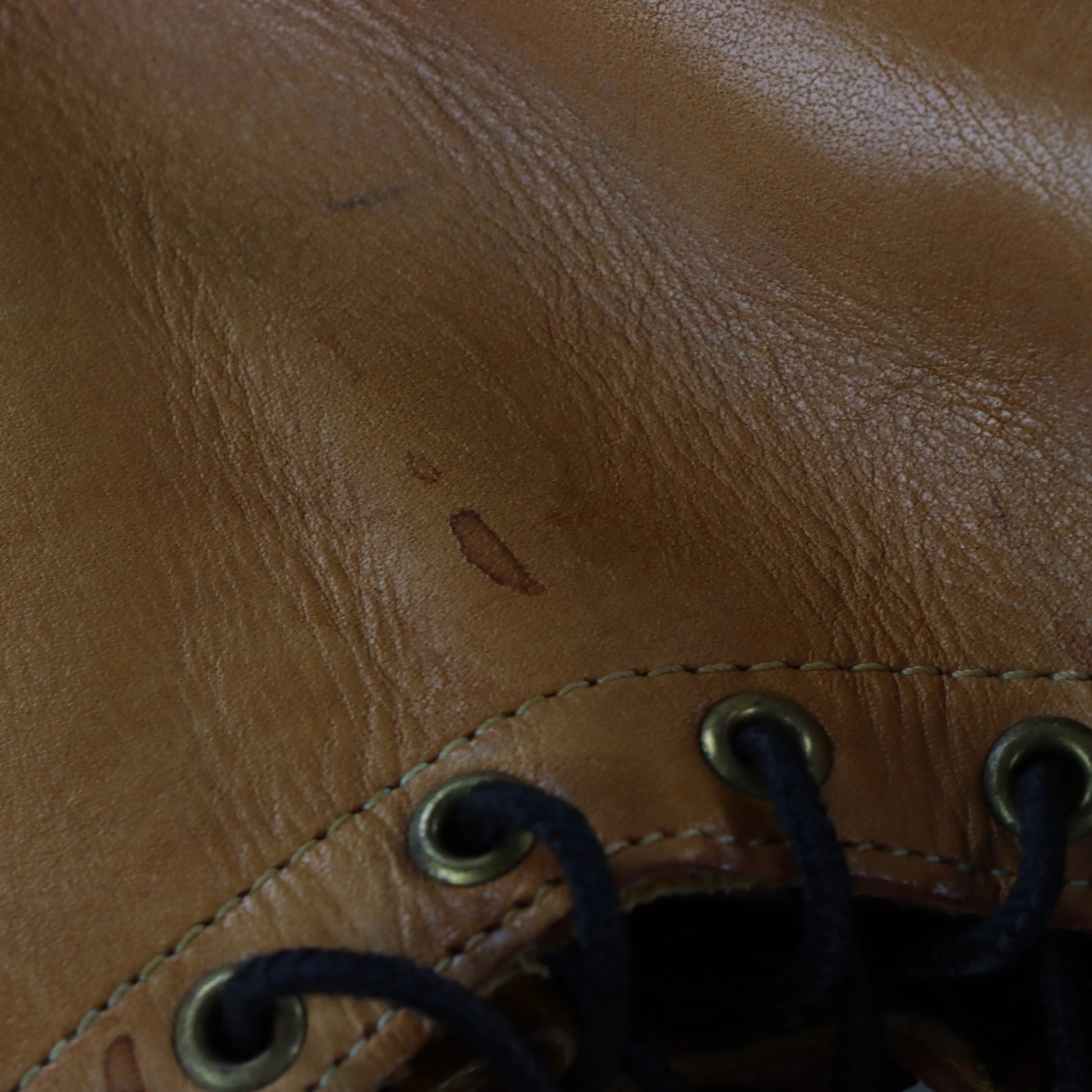 Vintage BORT CARLETON Lace-Up USA Made Tan Riding Boots (7.5) *Aubany - Vintage Sole Melbourne