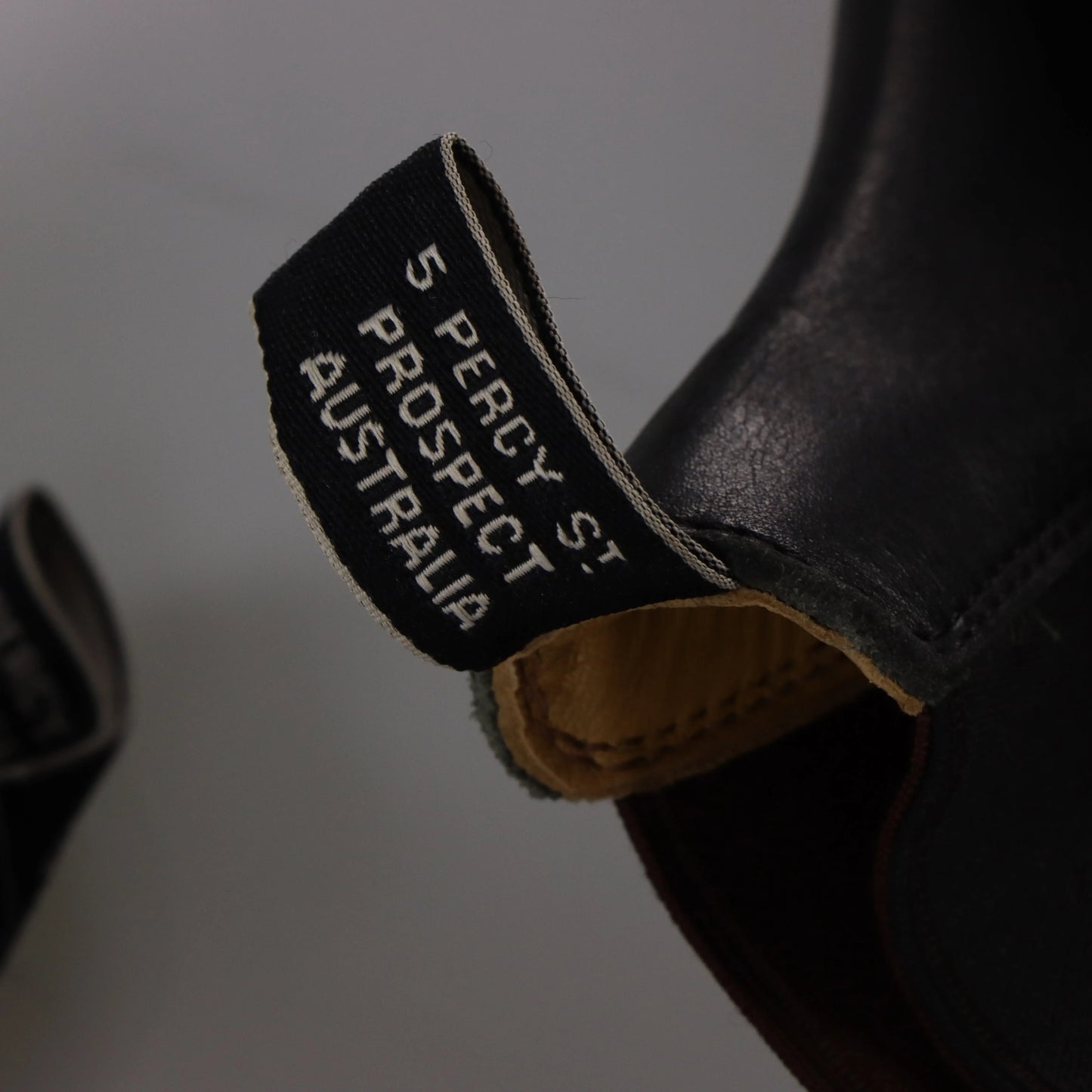 RM WILLIAMS 'Gardener' Black Rubber Sole Chelsea Boots (8.5) *Aubany - Vintage Sole Melbourne