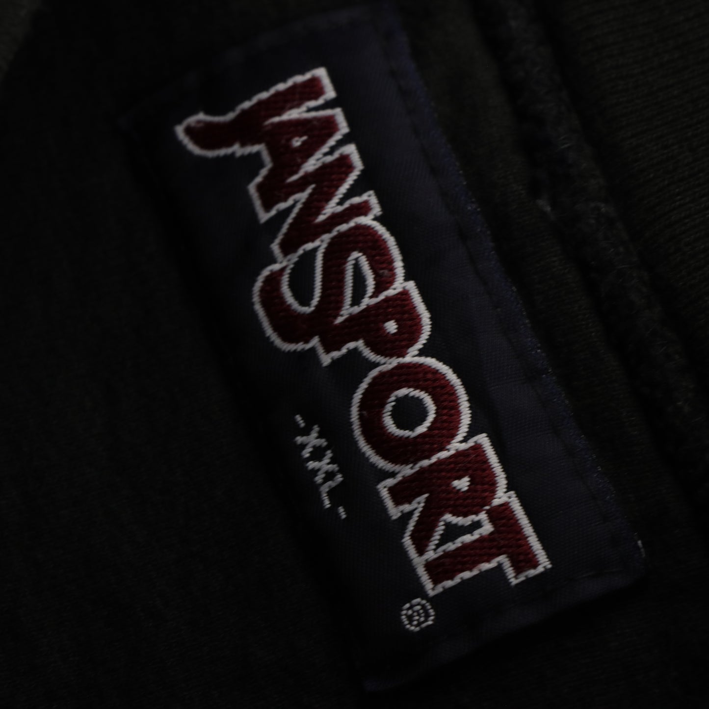 JANSPORT Jack Daniels Embroidered Whiskey Felt Black Sweatshirt (XXL) - Vintage Sole Melbourne