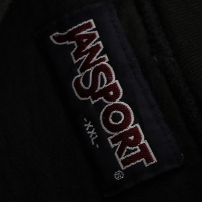 JANSPORT Jack Daniels Embroidered Whiskey Felt Black Sweatshirt (XXL) - Vintage Sole Melbourne