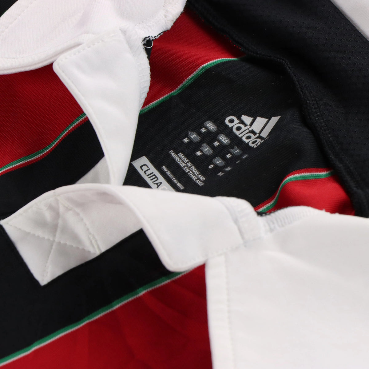 Vintage ADIDAS AC Milan 2012-2013 Home Embroidered Red & Black Jersey (M)