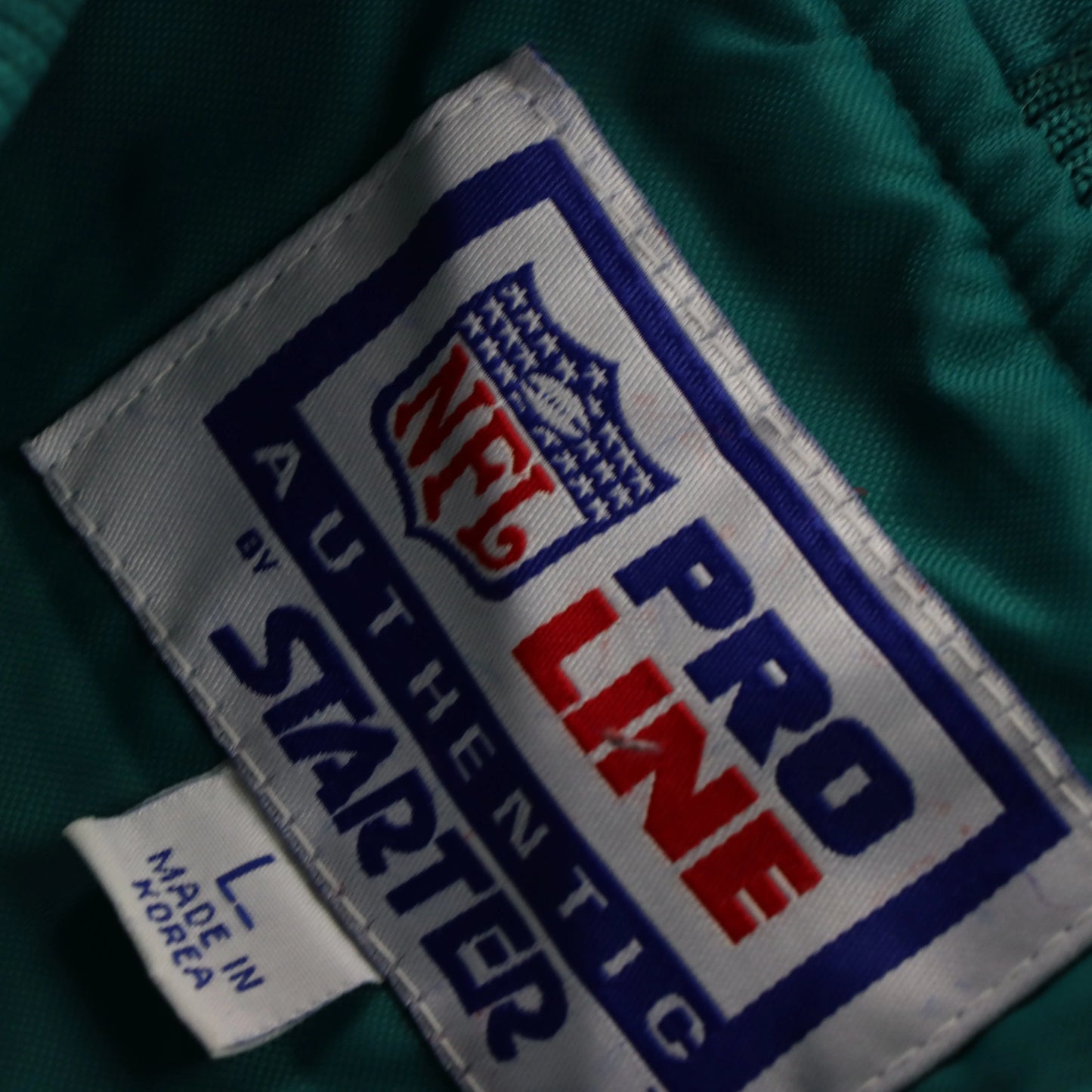 Vintage STARTER Miami Dolphins NFL Korea Made Football Pullover (XL) - Vintage Sole Melbourne
