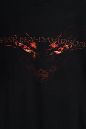 HARLEY DAVIDSON Skip Fordyce Riverside CA Flaming Eagle Tee (L)