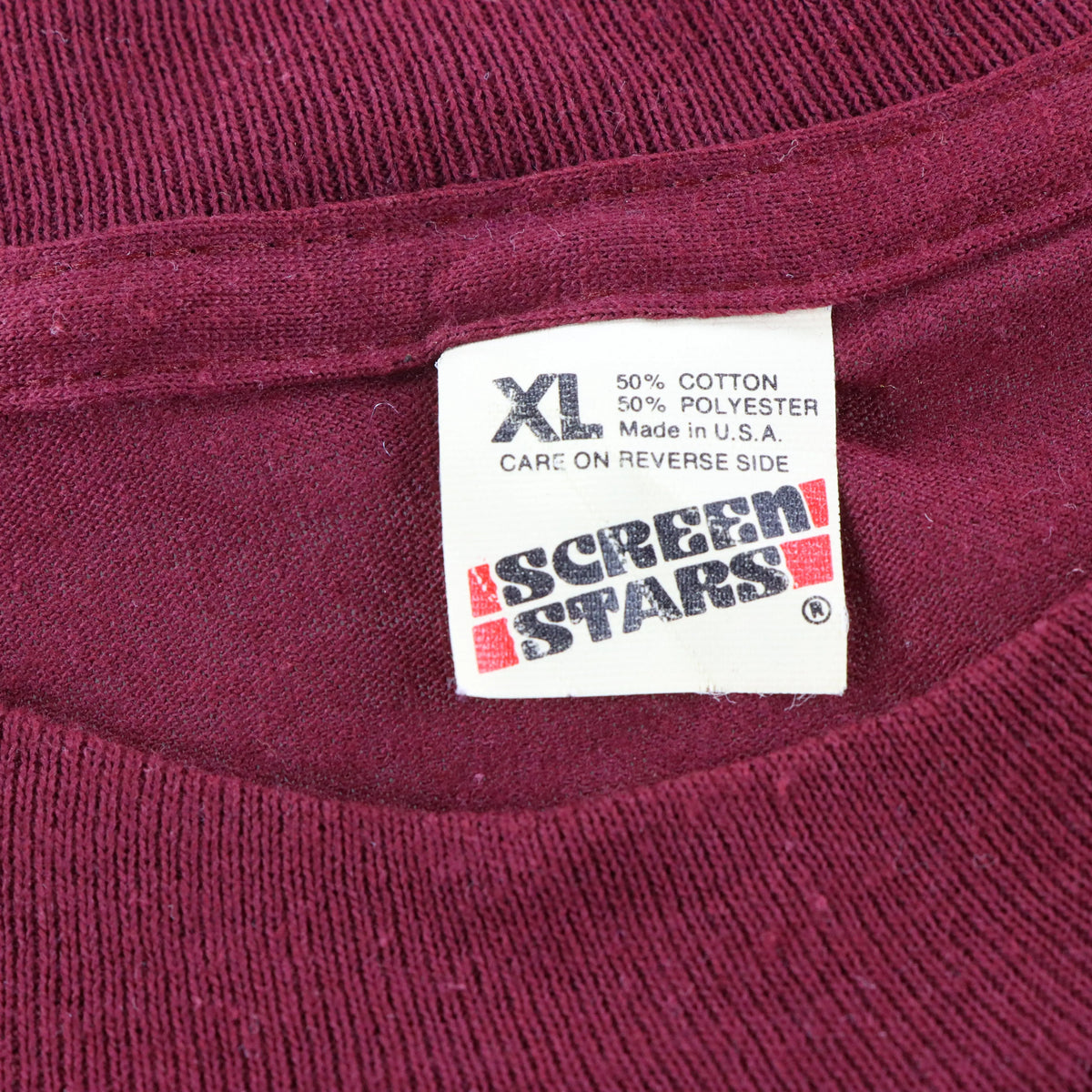 Vintage 80s "McDonald's TEAM" Maroon Single Stitch USA Made T-Shirt (L)