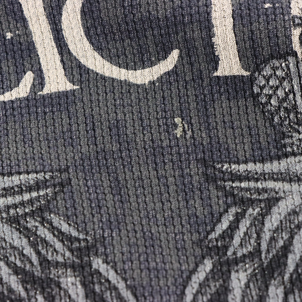 AFFLICTION Vintage Y2K "The Last Emperor" USA Made Waffle Thermal Studded Long Sleeve Tee (M TALL)