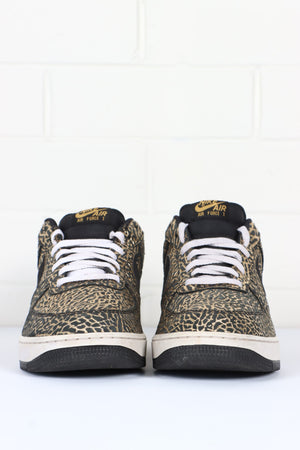 NIKE Air Force 1 'Gold Elephant' Low Sneakers (11.5)
