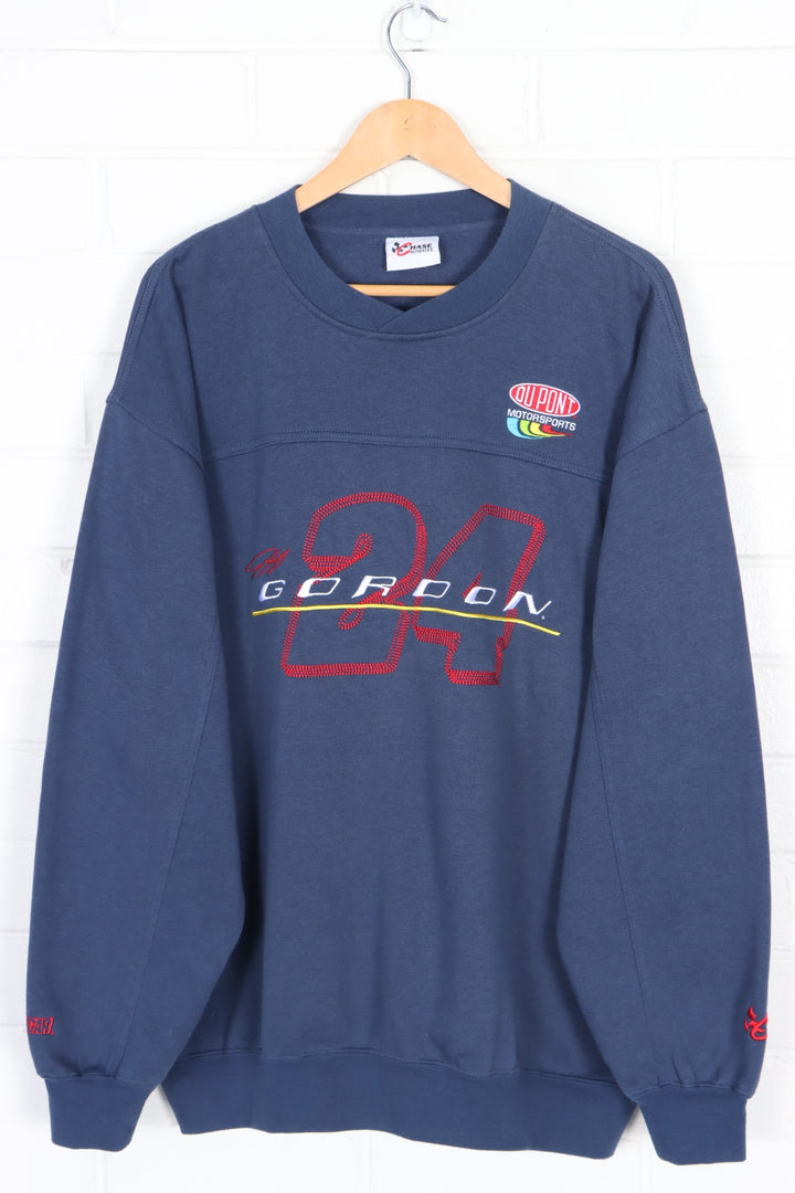 NASCAR Jeff Gordon #24 Du Pont Embroidered Sweatshirt (XL)