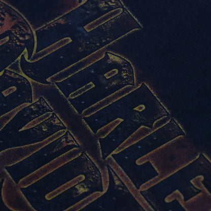 HARLEY DAVIDSON Rust Metal Logo 'Starved Rock' USA Made T-Shirt (M-L) - Vintage Sole Melbourne